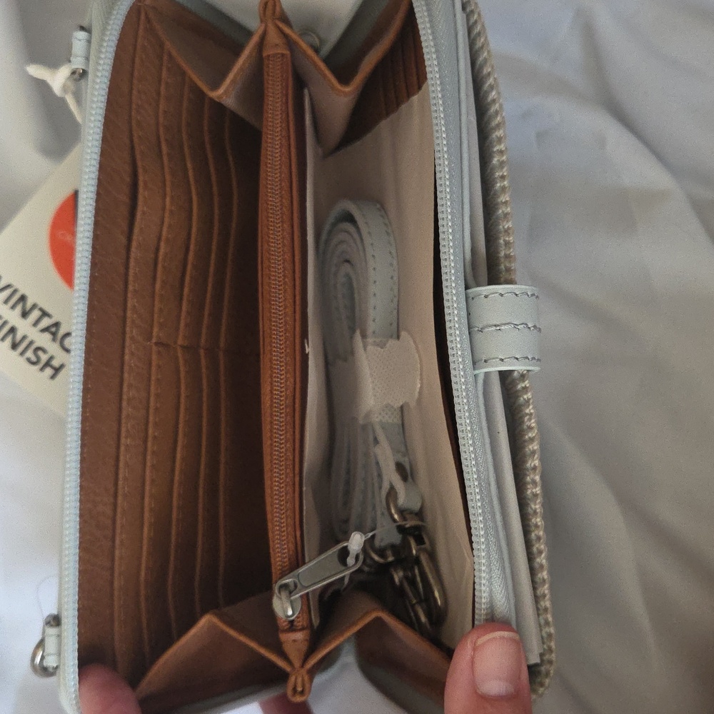 The Sak ~ Iris Leather Convertible Crossbody Bag In Chambray - Picture 2 of 3
